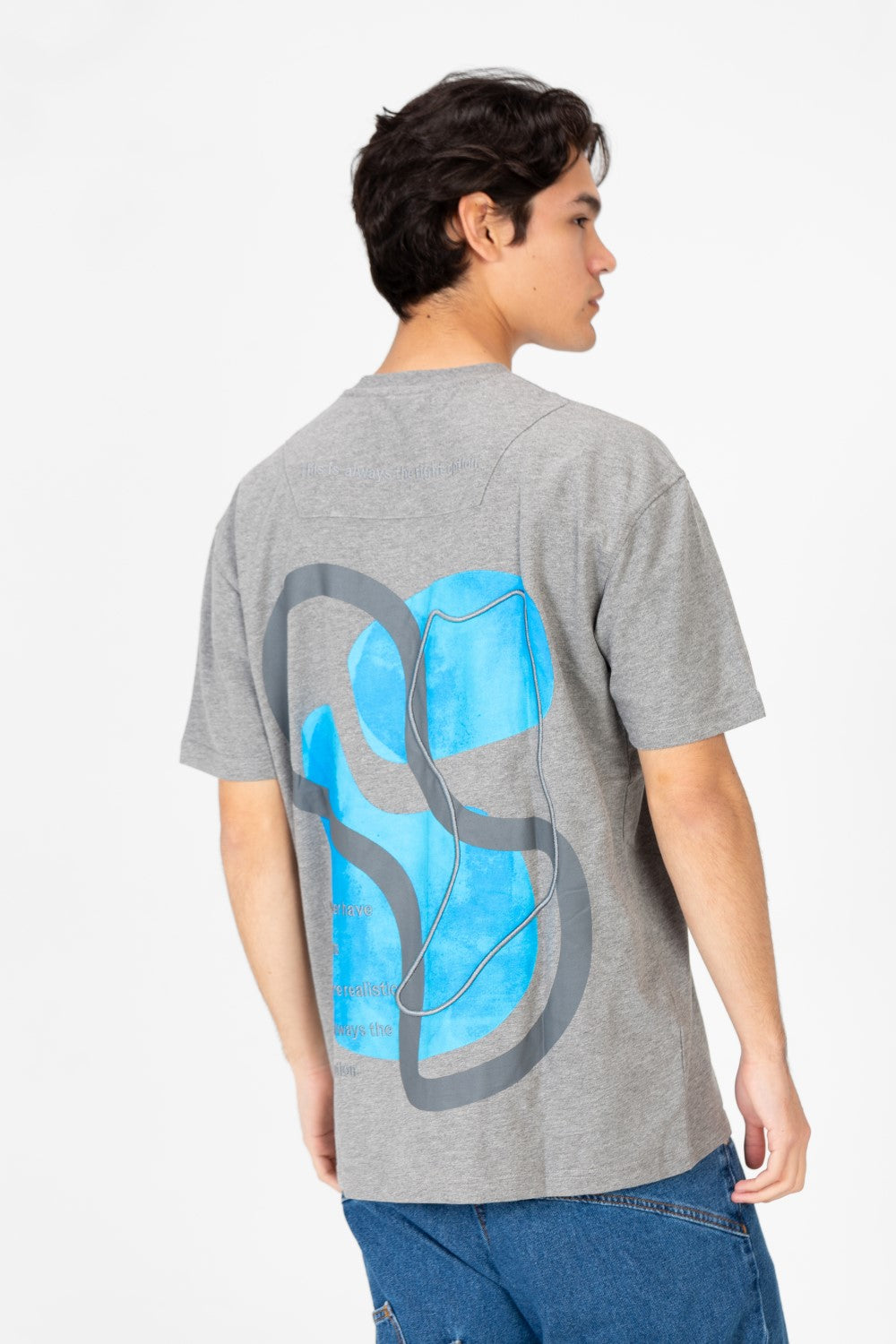 Men's Oversized Printed Half Sleeve Shirt