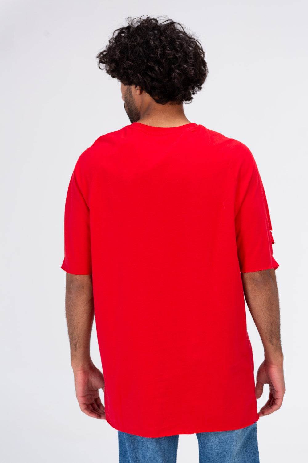 Mens Oversize Short Sleeved T-shirt Made Of Summer Melton Material