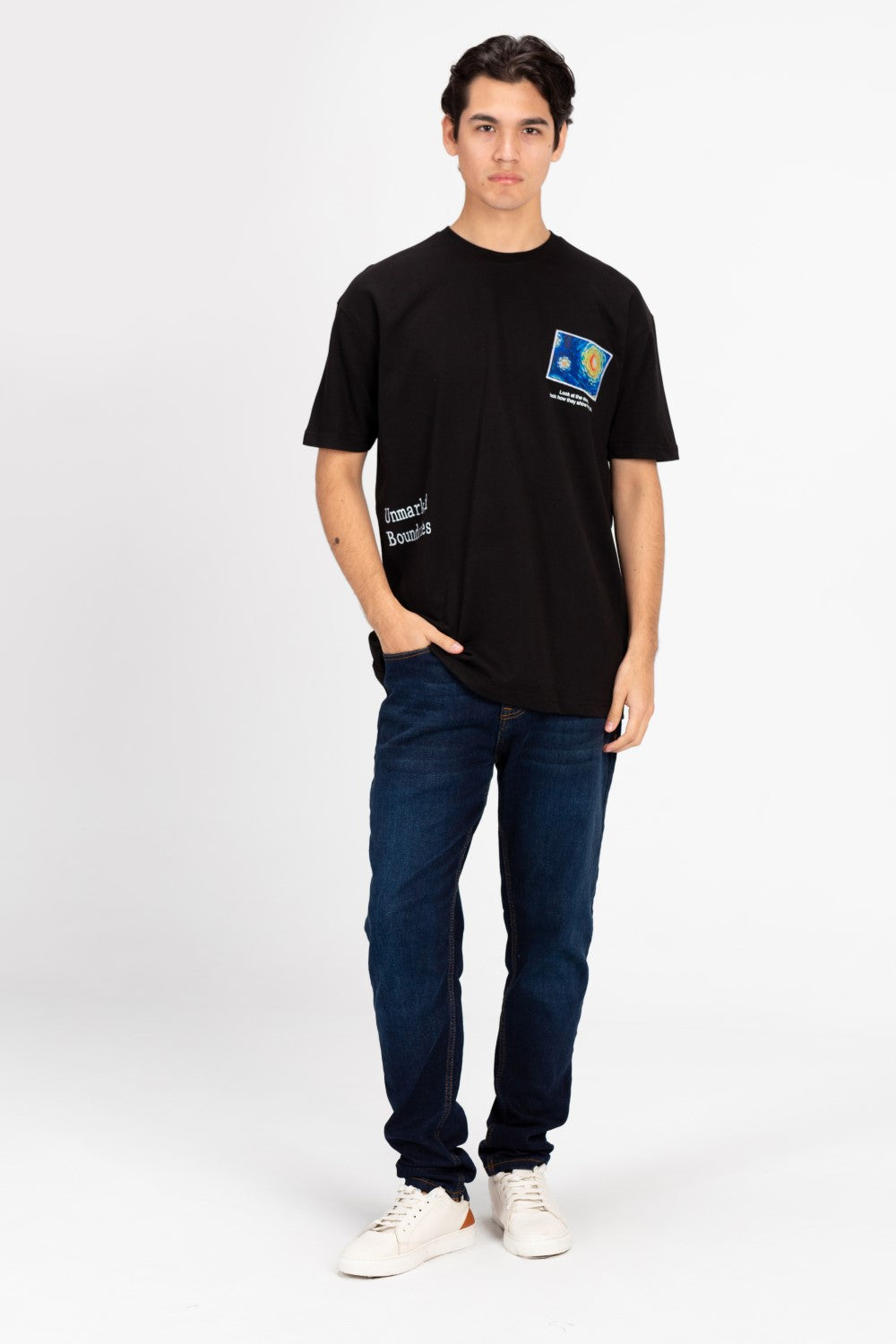 تي شيرت ميلتون رجالي كبير الحجم برقبة دائرية