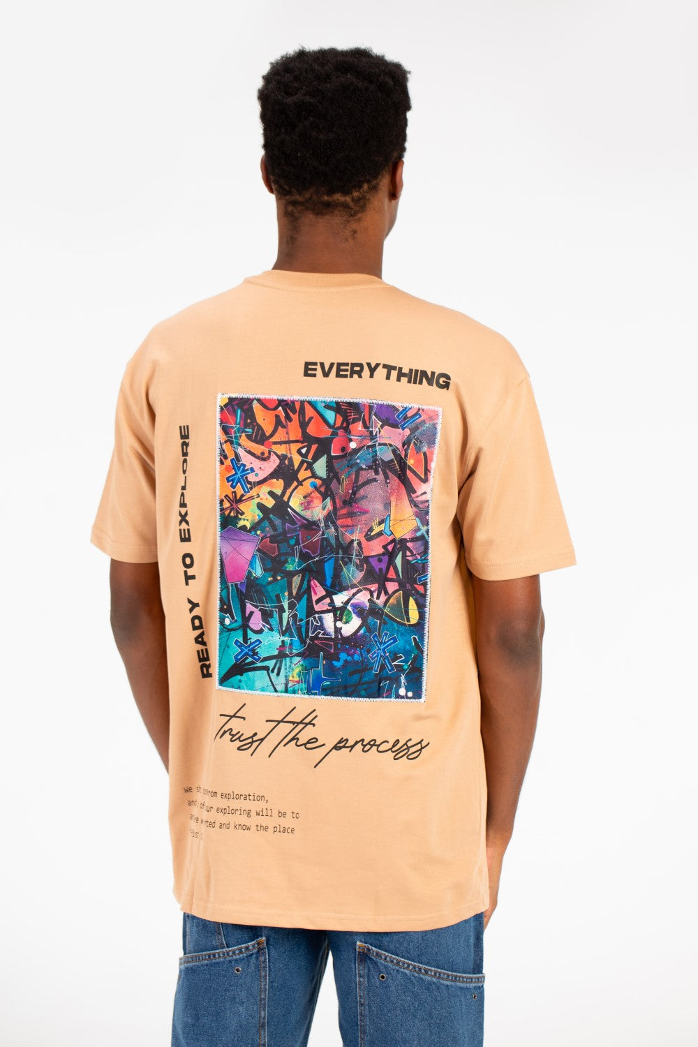 Men's Milton Graphic Print Crew Neck Oversize T-Shirt