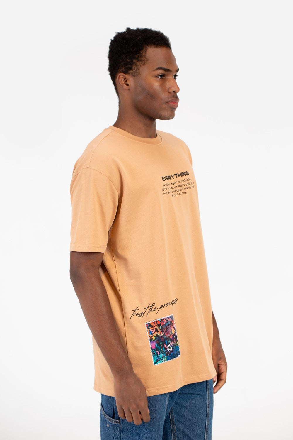 Men's Milton Graphic Print Crew Neck Oversize T-Shirt