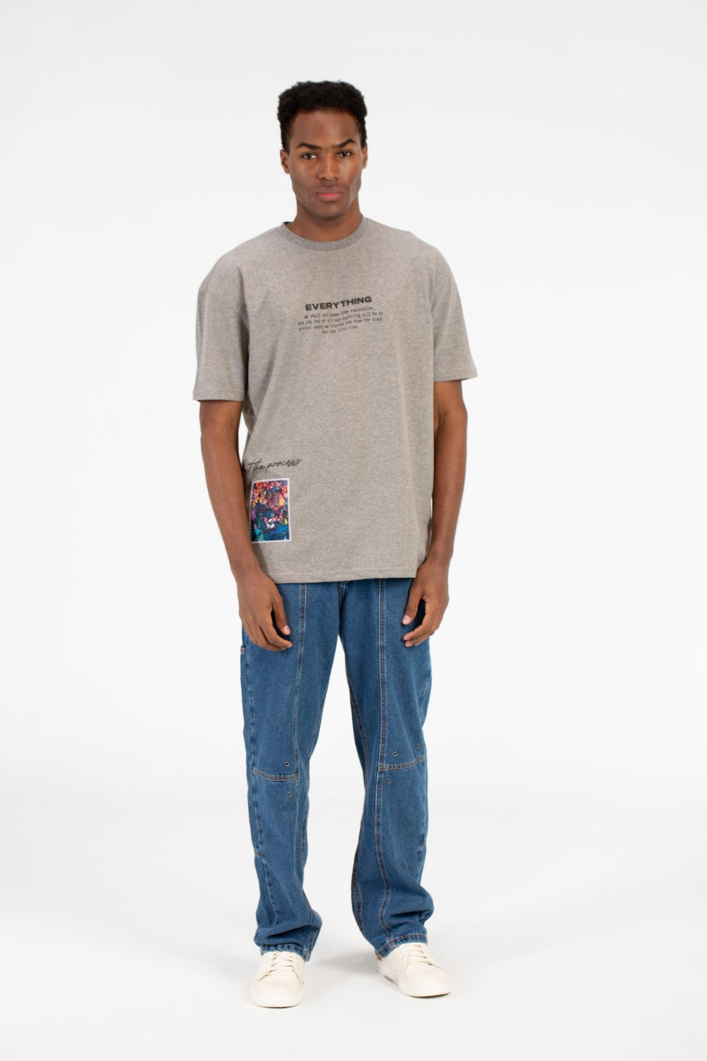 Men's Milton Graphic Print Crew Neck Oversize T-Shirt