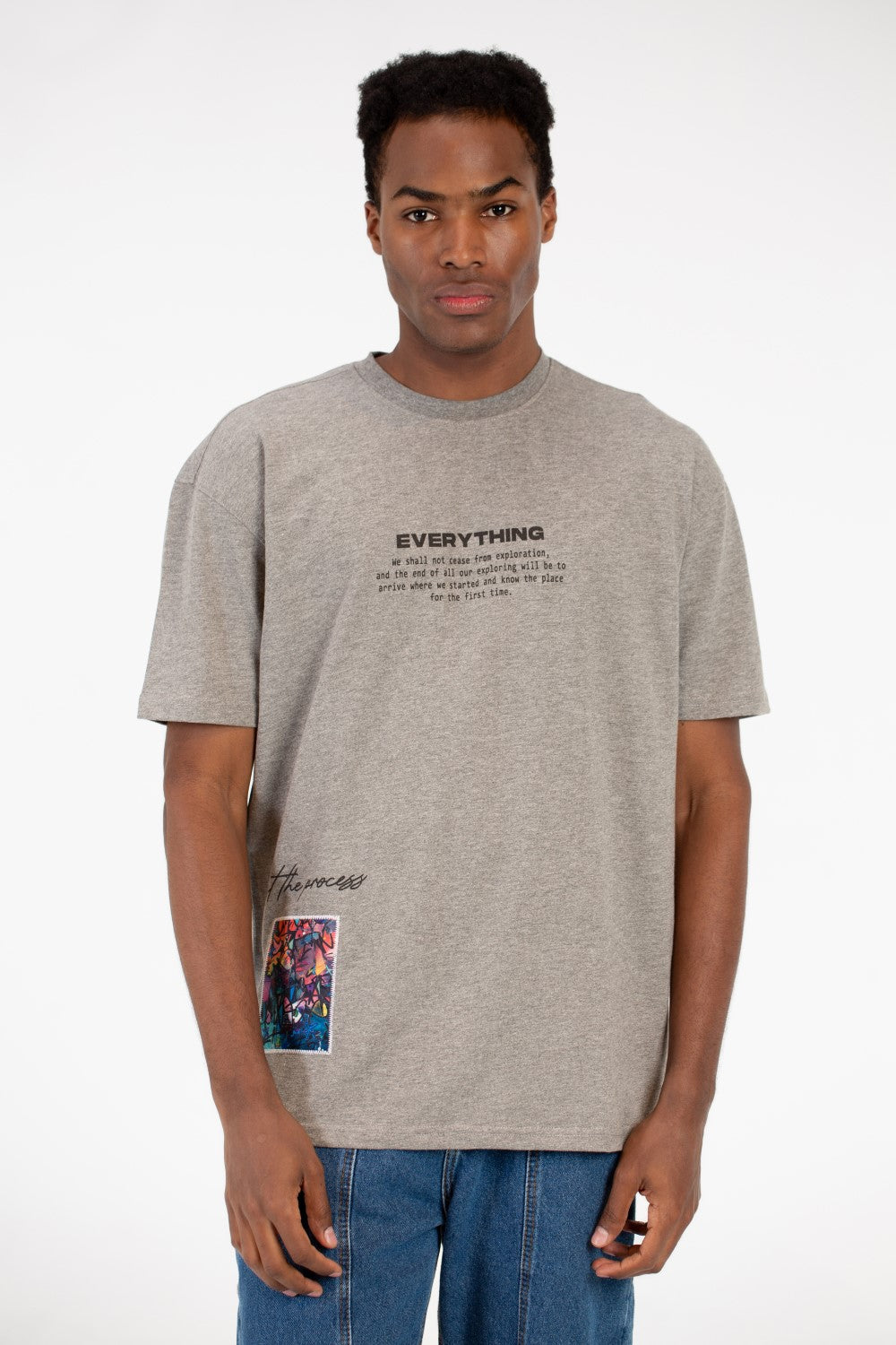 Men's Milton Graphic Print Crew Neck Oversize T-Shirt