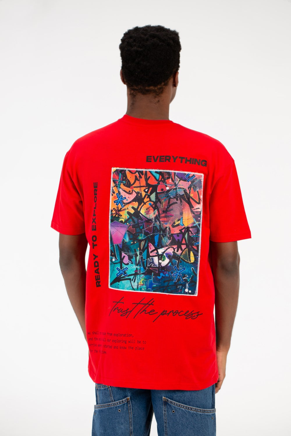 Men's Milton Graphic Print Crew Neck Oversize T-Shirt