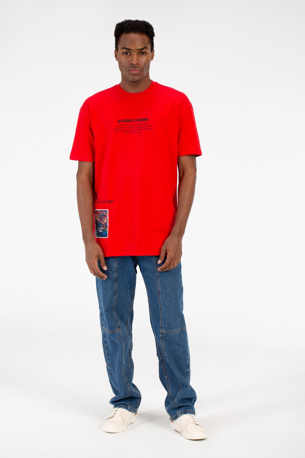 Men's Milton Graphic Print Crew Neck Oversize T-Shirt