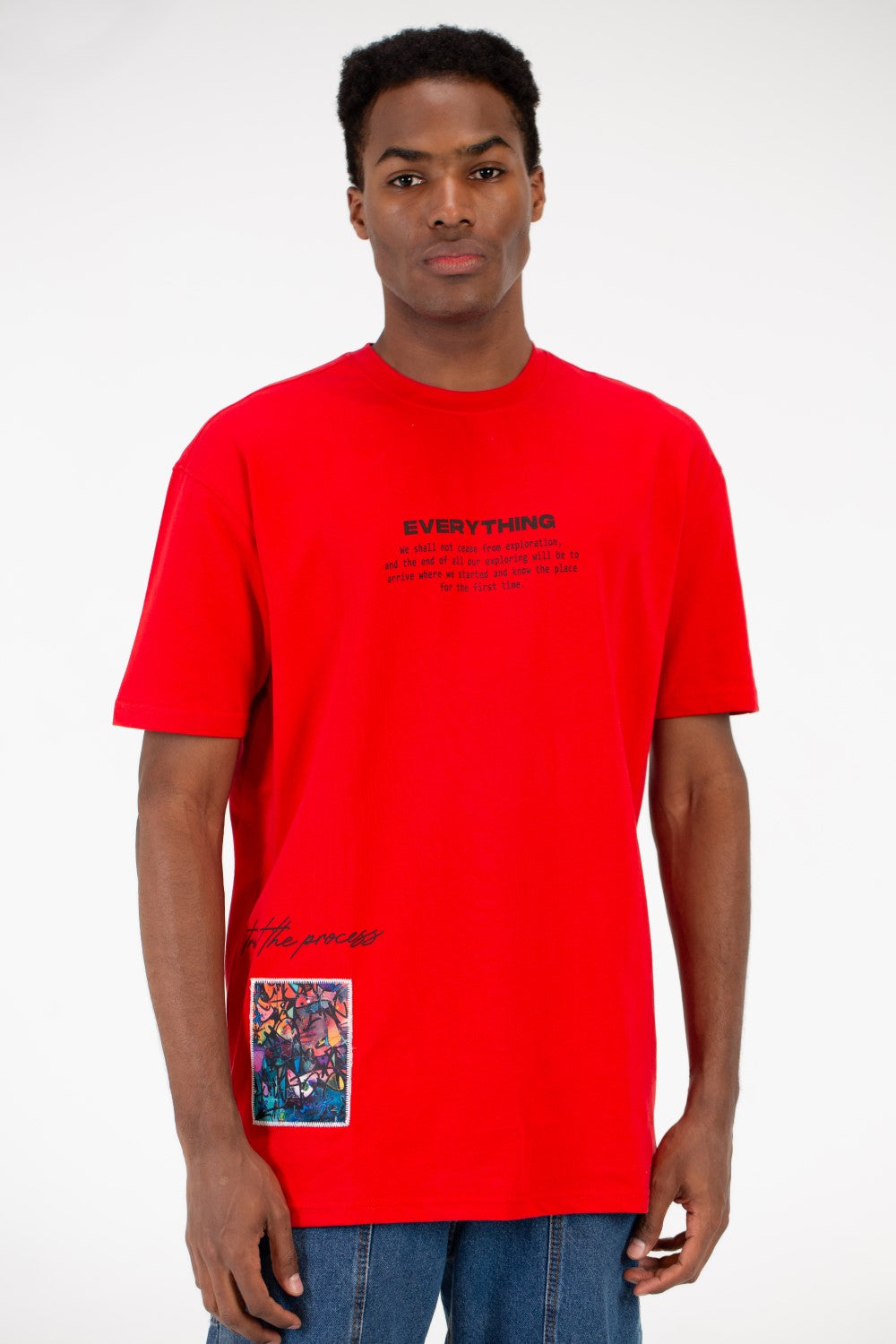 Men's Milton Graphic Print Crew Neck Oversize T-Shirt