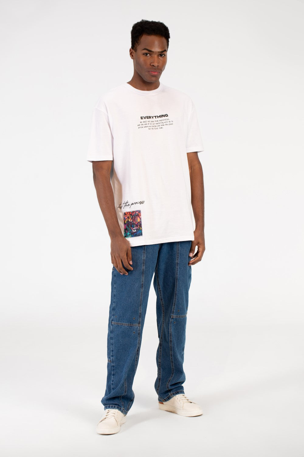 Men's Milton Graphic Print Crew Neck Oversize T-Shirt