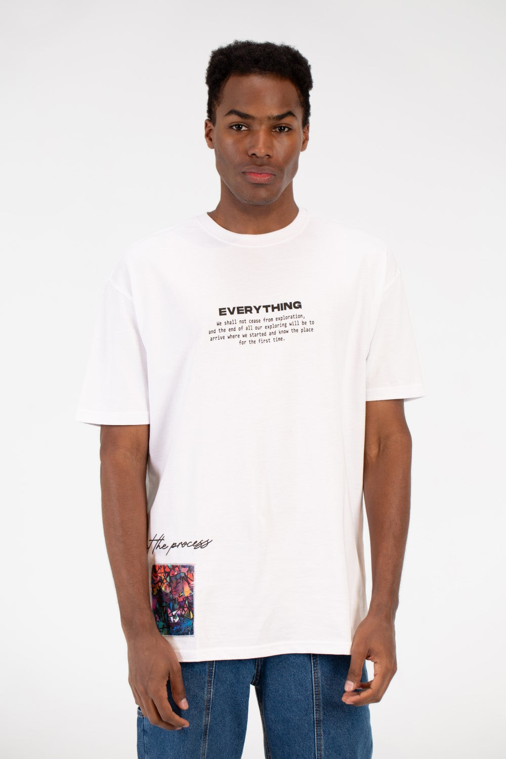 Men's Milton Graphic Print Crew Neck Oversize T-Shirt