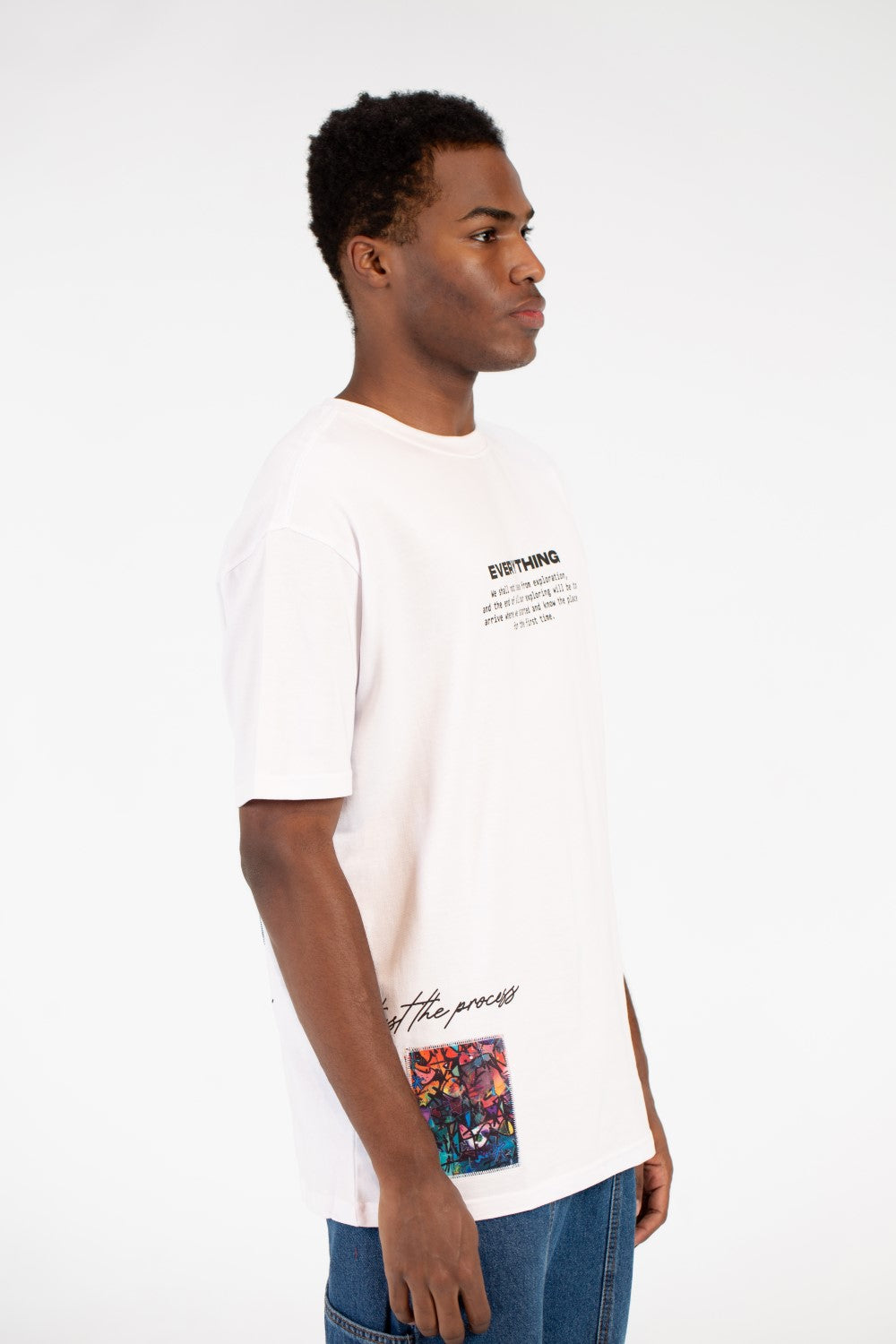 Men's Milton Graphic Print Crew Neck Oversize T-Shirt