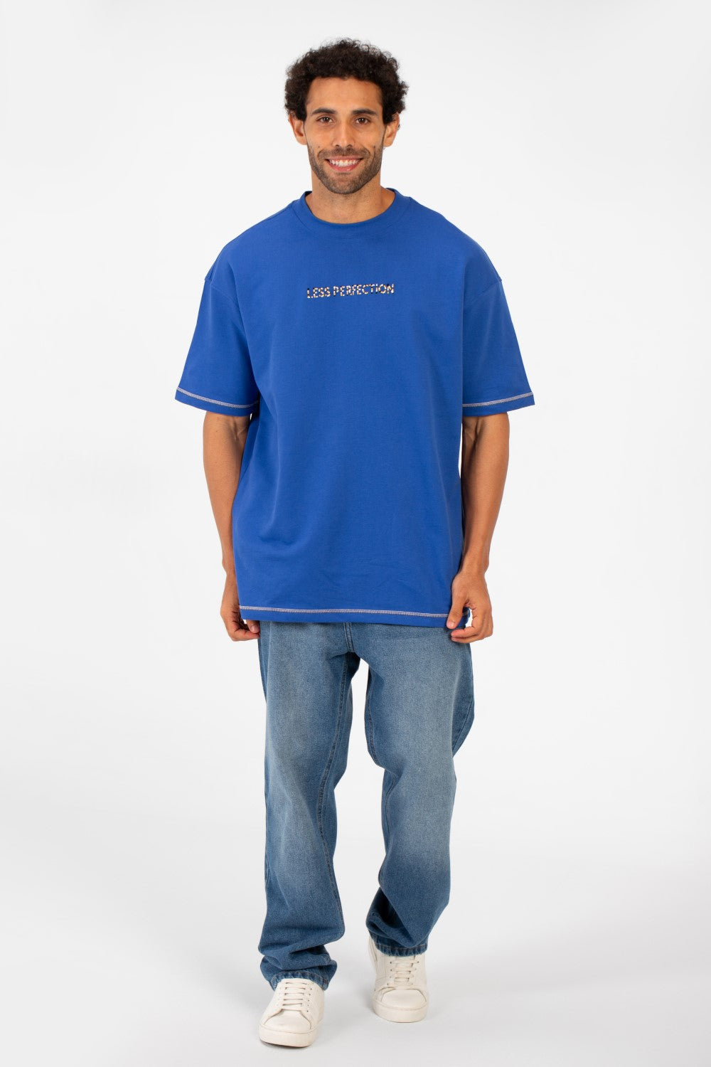 Men's Summer Regular Fit Round Neck Short Sleeves Front Text Print T-shirt