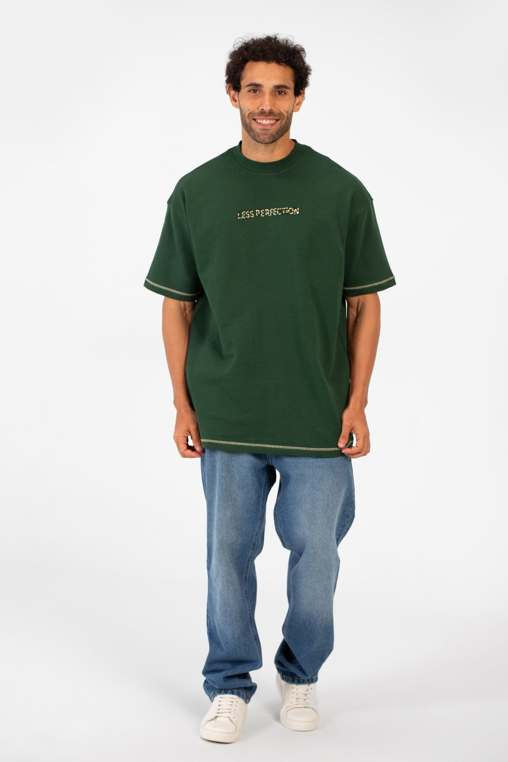 Men's Summer Regular Fit Round Neck Short Sleeves Front Text Print T-shirt