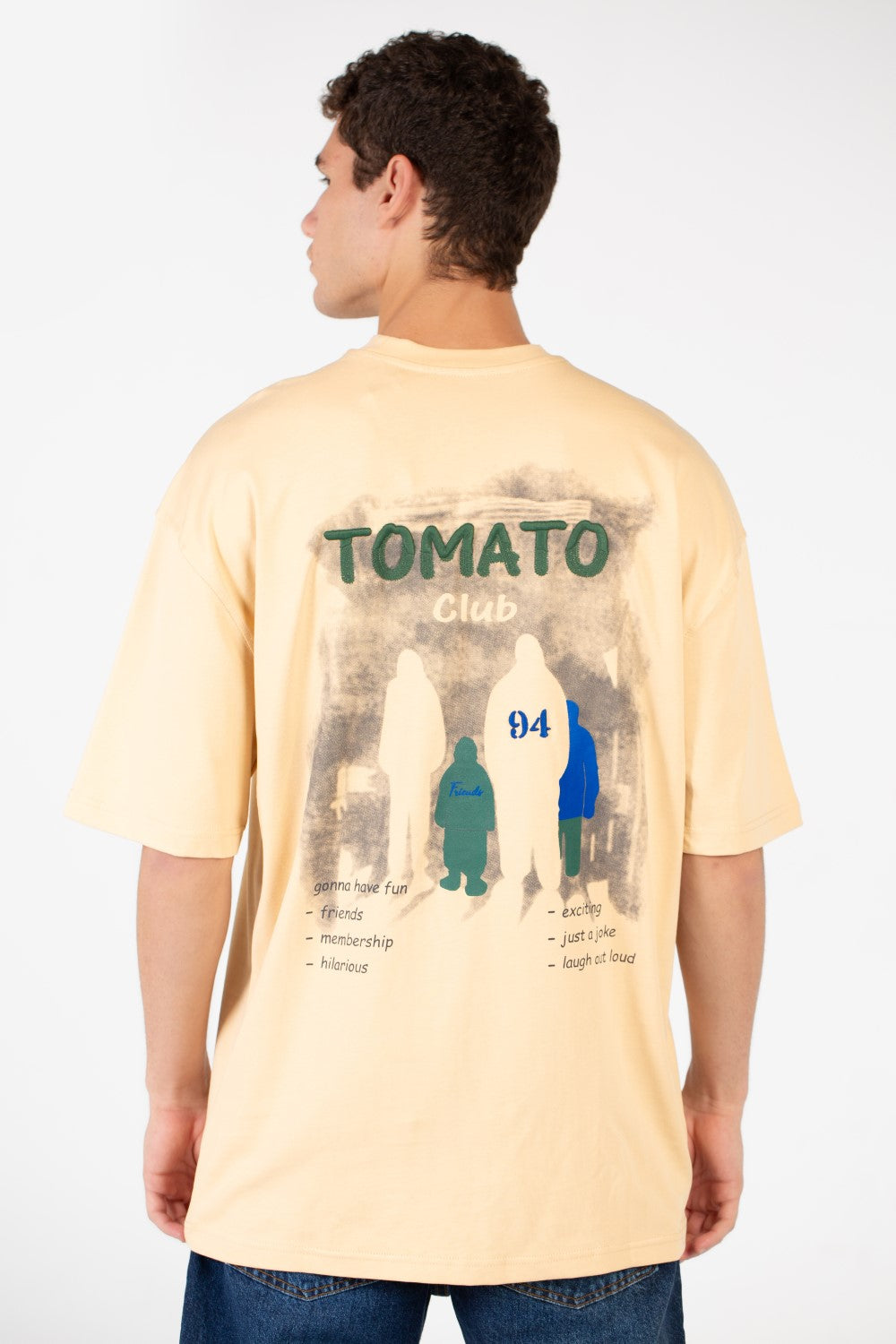 Men's Tomato Oversized Printed T-Shirt