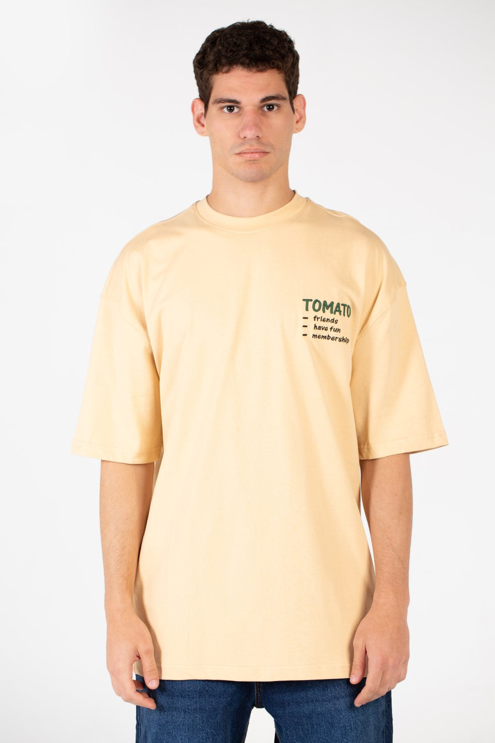 Men's Tomato Oversized Printed T-Shirt