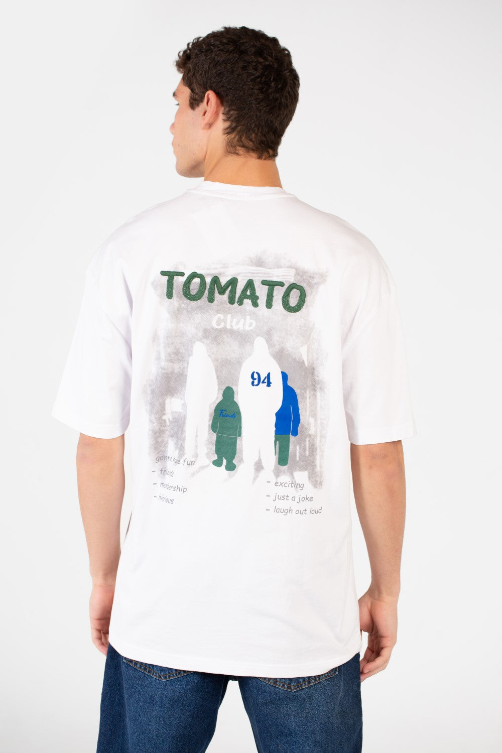 Men's Tomato Oversized Printed T-Shirt