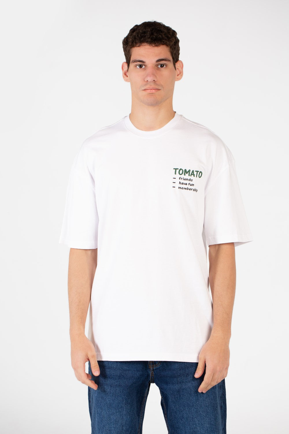 Men's Tomato Oversized Printed T-Shirt