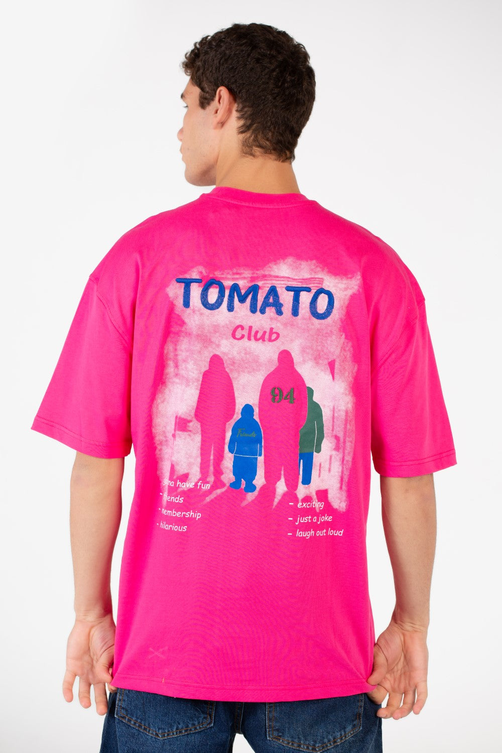 Men's Tomato Oversized Printed T-Shirt