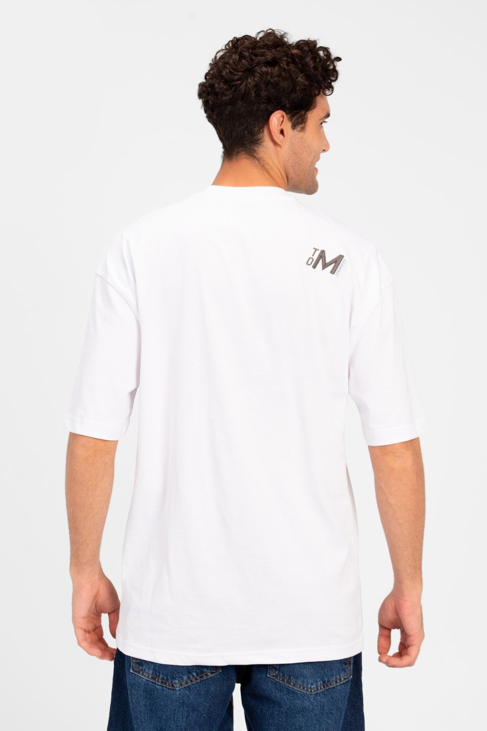 Men's Oversize Printed Round Neck T-Shirt