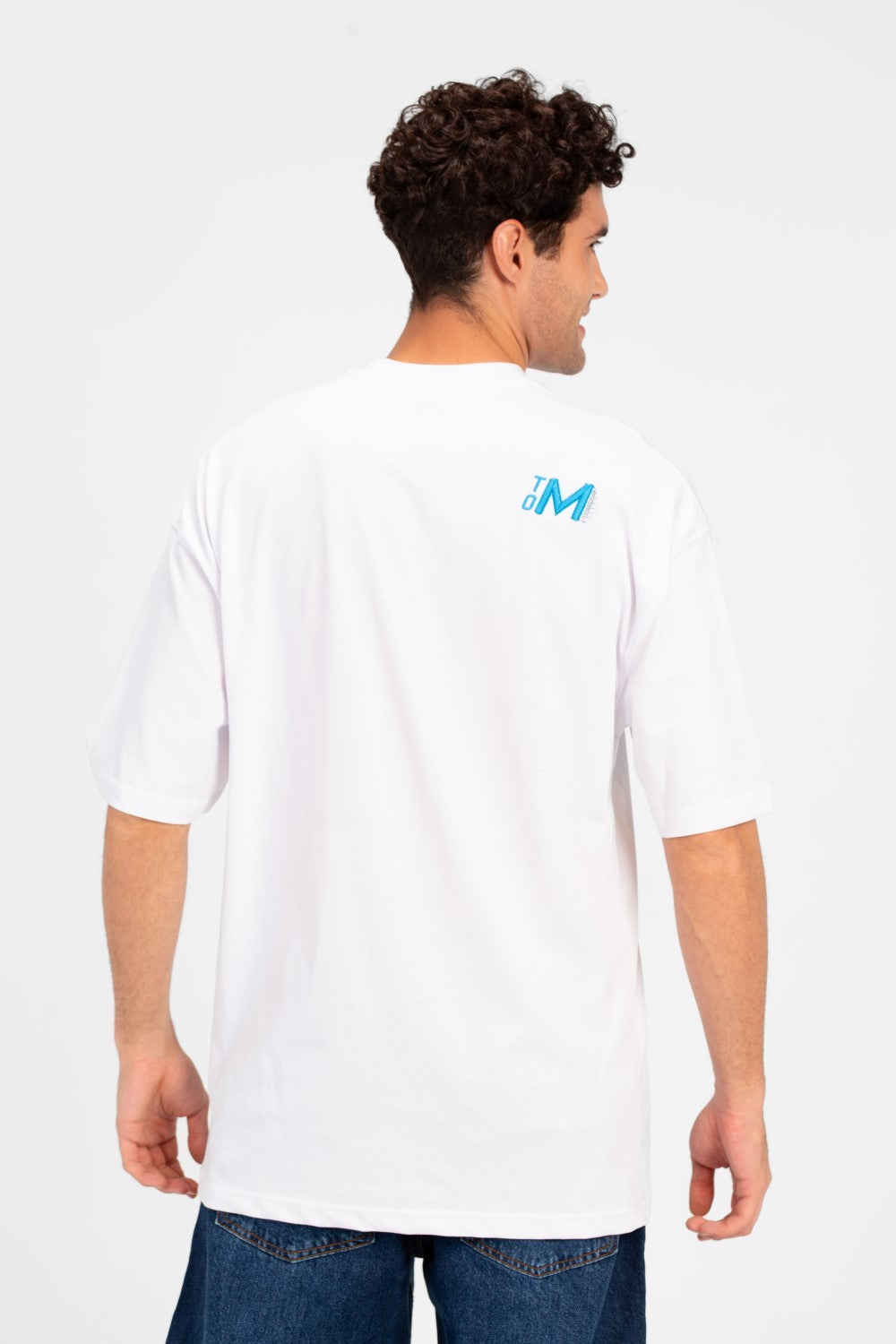 Men's Oversize Printed Round Neck T-Shirt