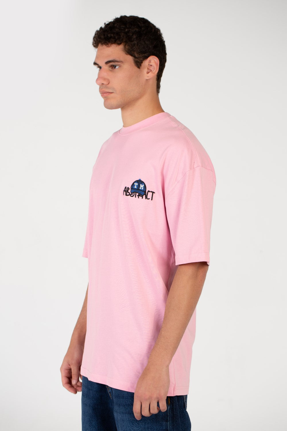 Men's Oversized Printed Round Neck T-Shirt