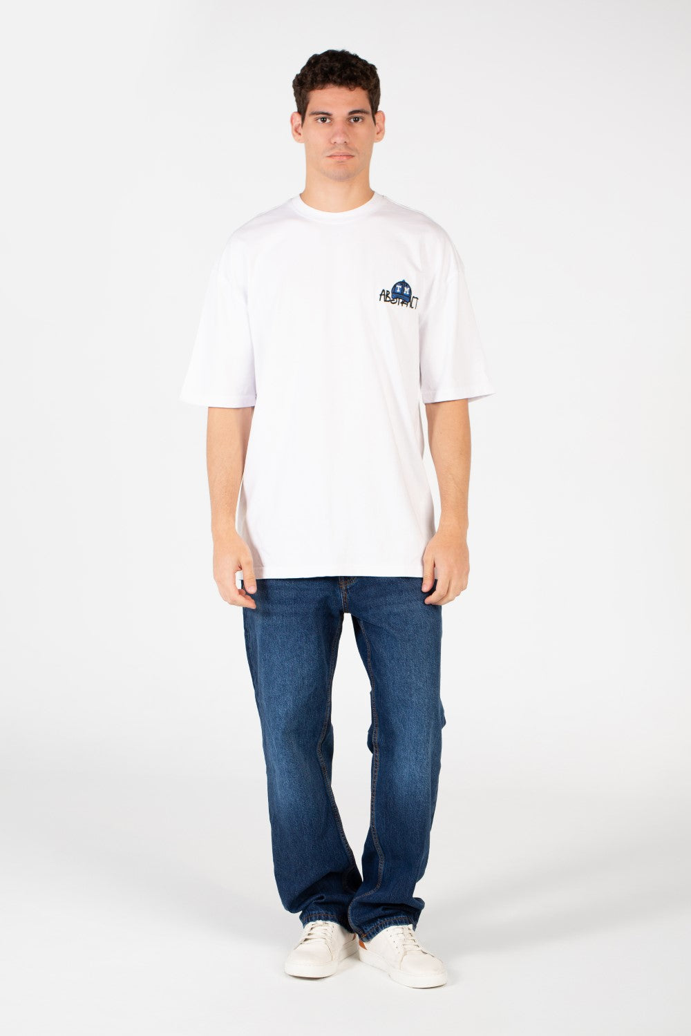 Men's Oversized Printed Round Neck T-Shirt