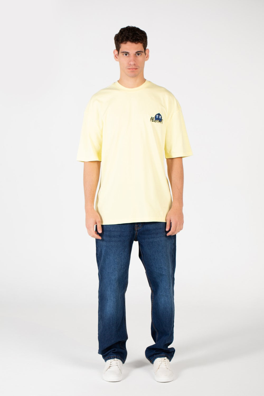 Men's Oversized Printed Round Neck T-Shirt