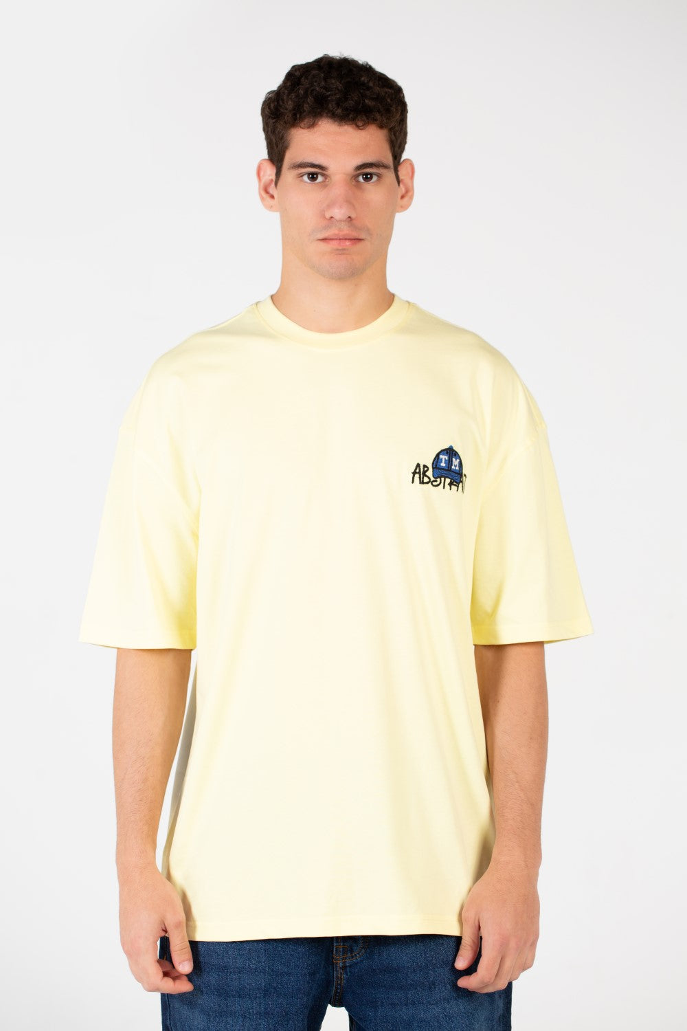 Men's Oversized Printed Round Neck T-Shirt