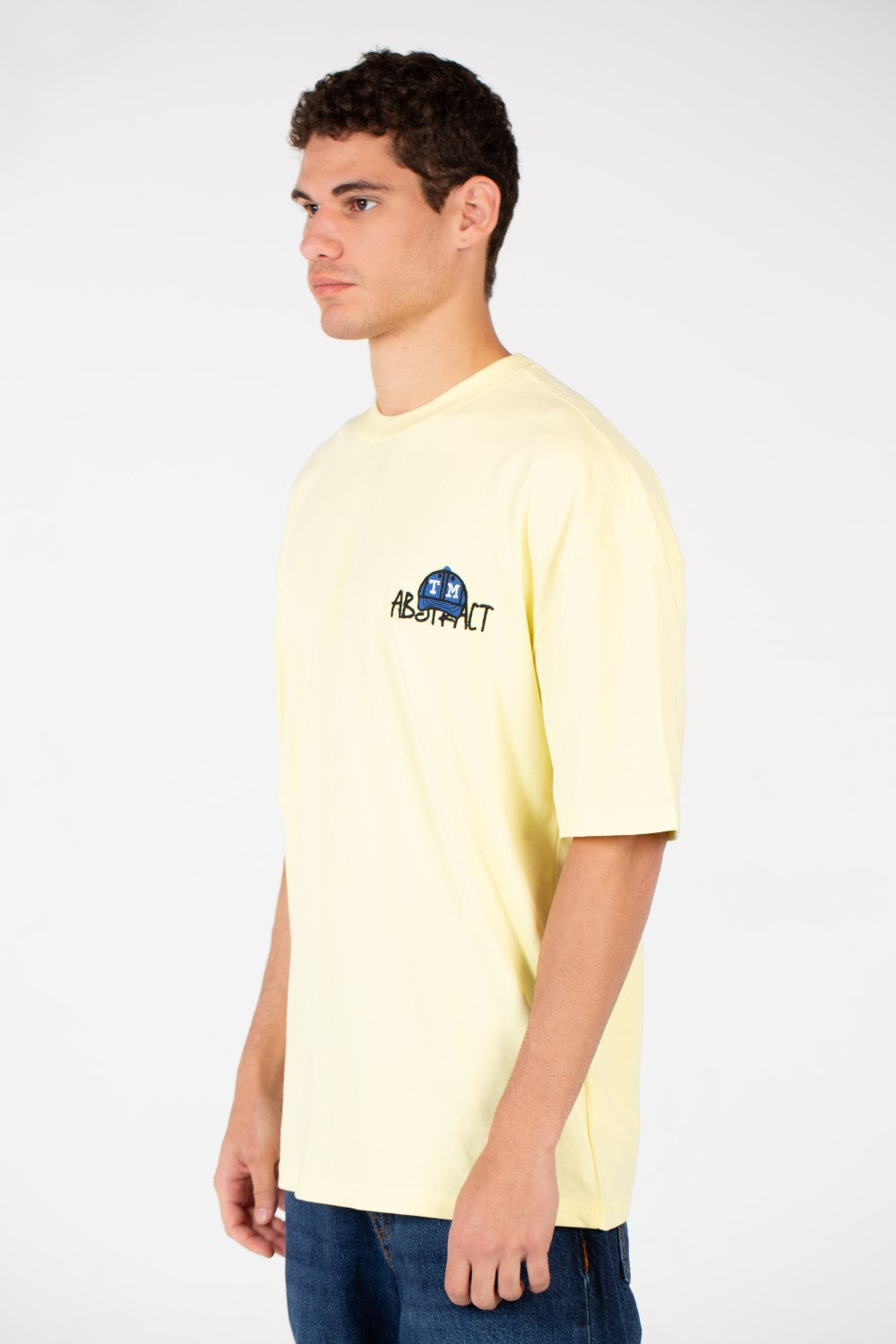 Men's Oversized Printed Round Neck T-Shirt