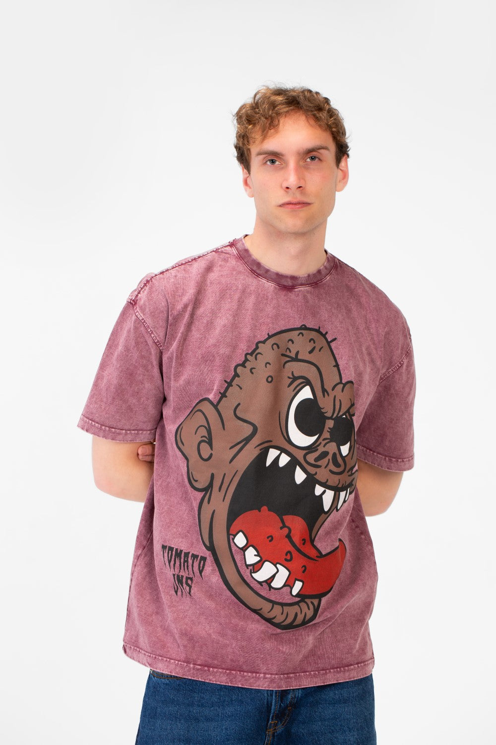 Men's Oversized Graphic Print Short Sleeve Crew Neck T-Shirt