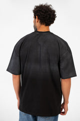 Men's Tomato Oversized Pikachu Print Short Sleeve Crew Neck T-Shirt