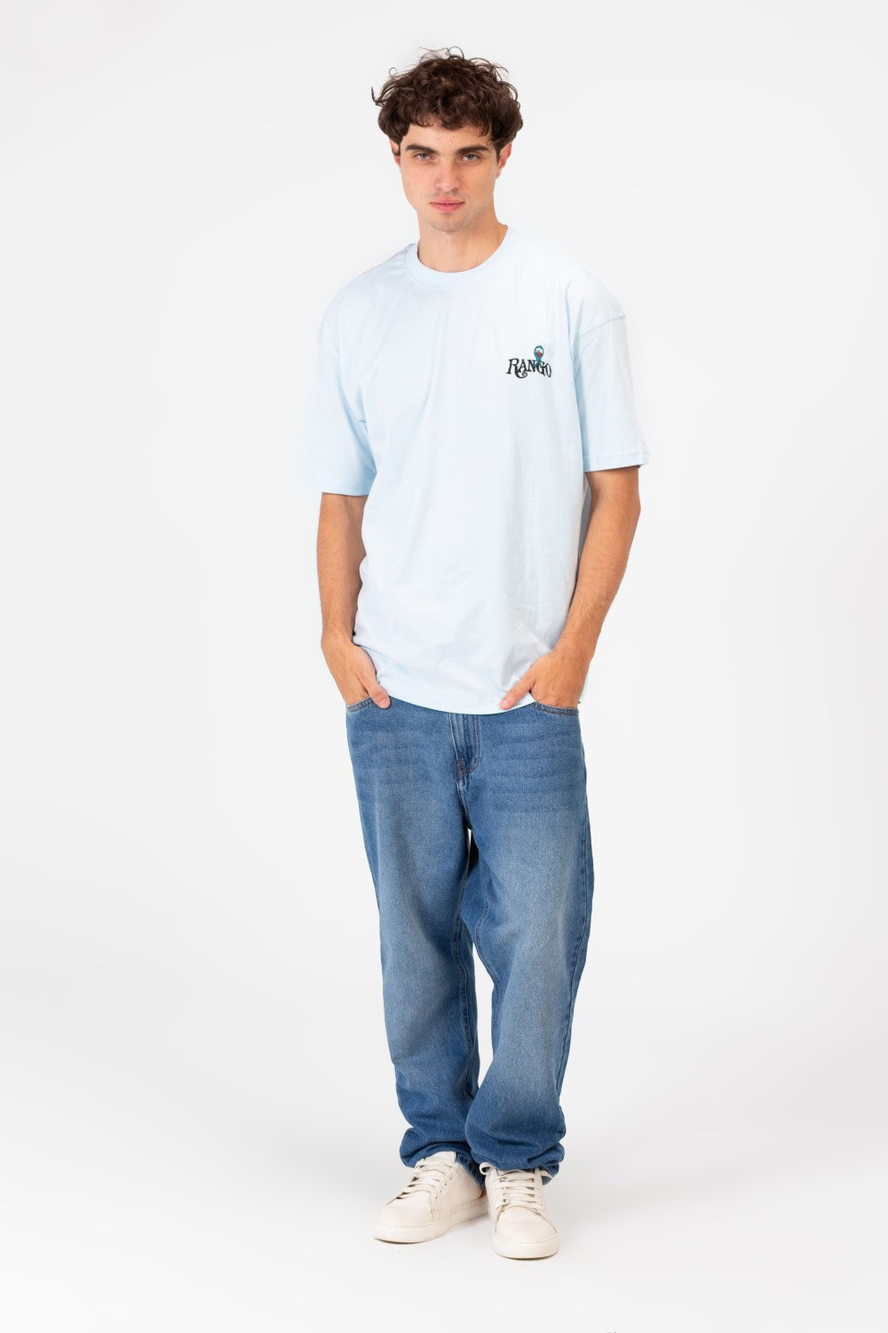 تي شيرت رجالي بقصة عادية وطبعة طماطم عصرية ورقبة دائرية