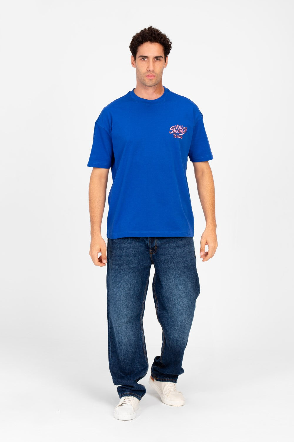 Men's Regular Fit Half Sleeve T-shirt With Text Print