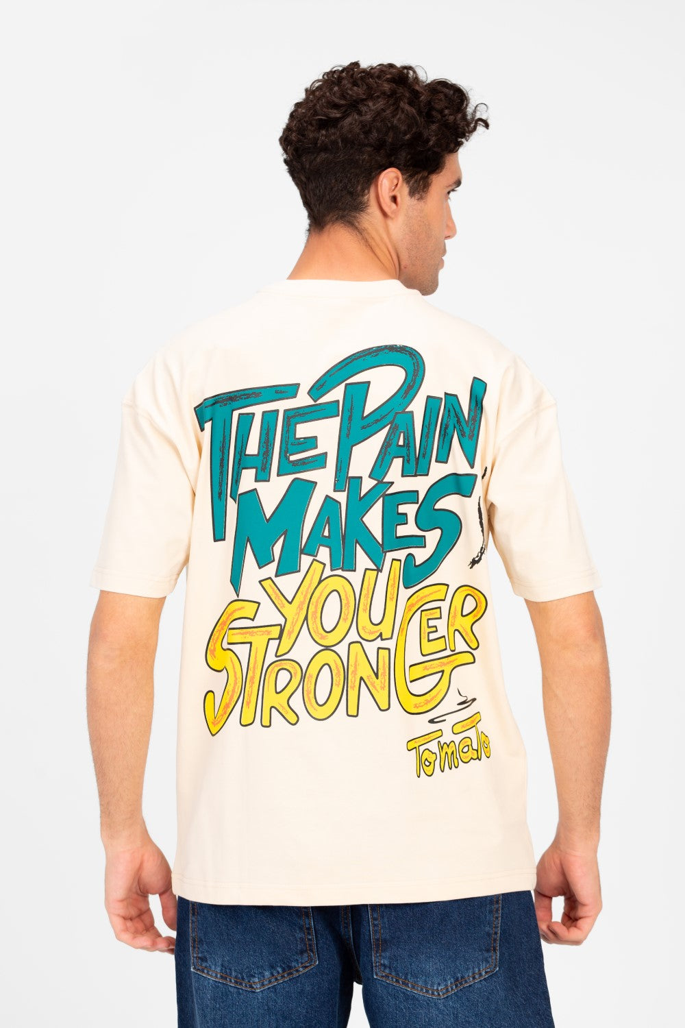 Men's Regular Fit Half Sleeve T-shirt With Text Print