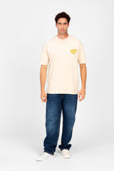 Men's Regular Fit Half Sleeve T-shirt With Text Print