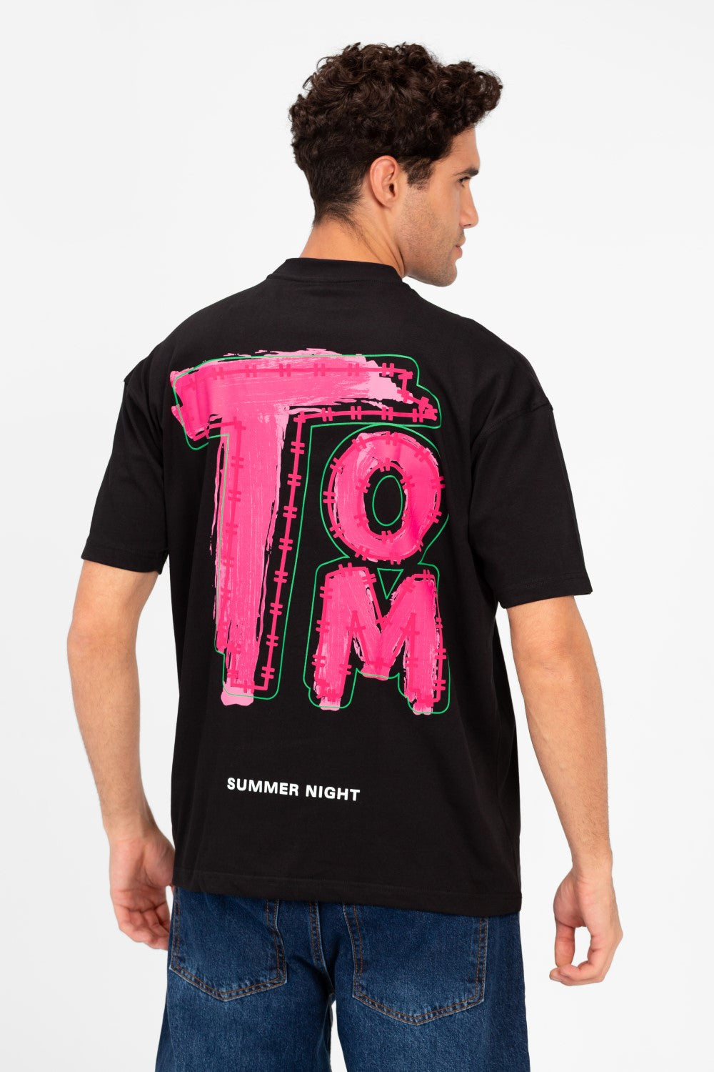 تي شيرت رجالي بقصّة عادية وطبعة طماطم