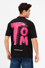 تي شيرت رجالي بقصّة عادية وطبعة طماطم