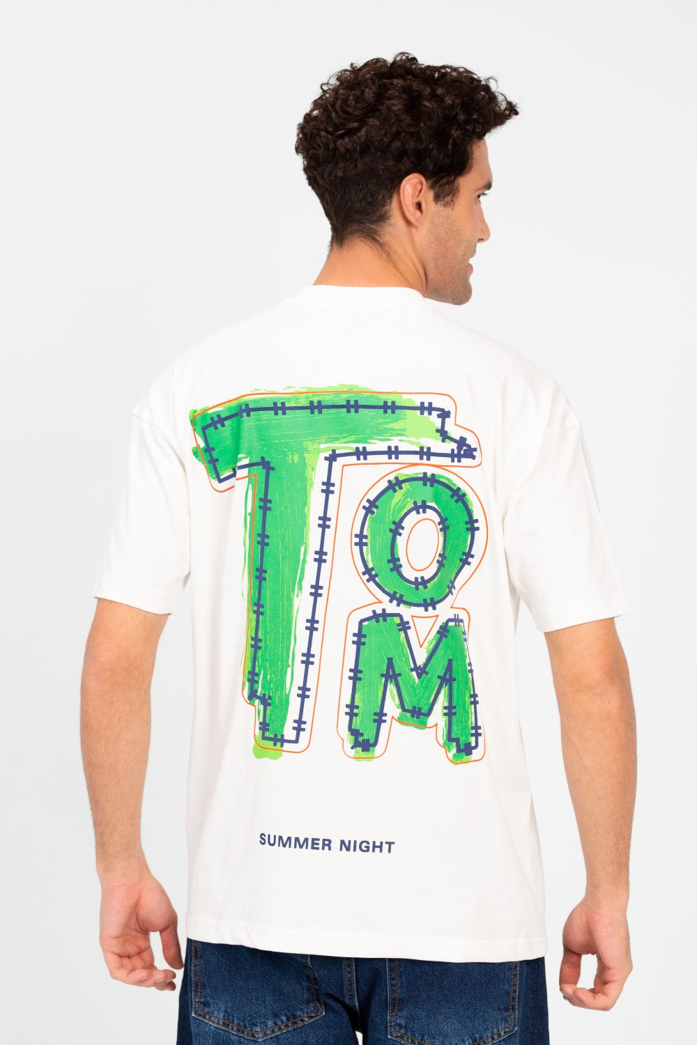 تي شيرت رجالي بقصّة عادية وطبعة طماطم