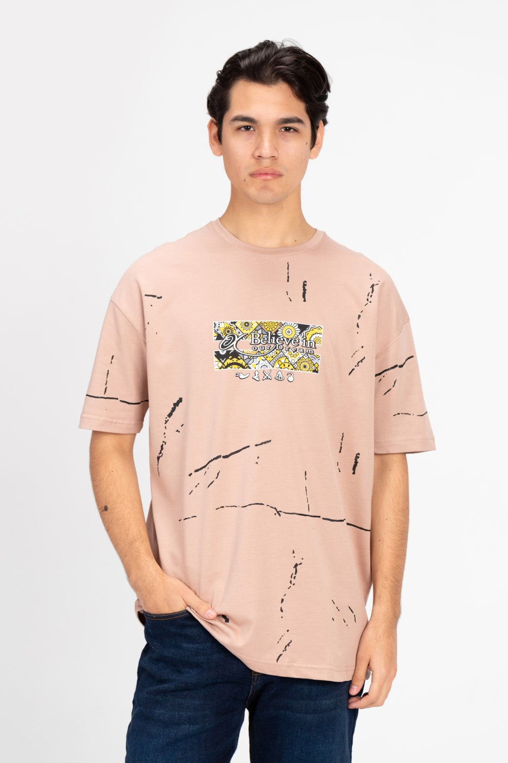 Men's Milton Oversized Printed T-Shirt