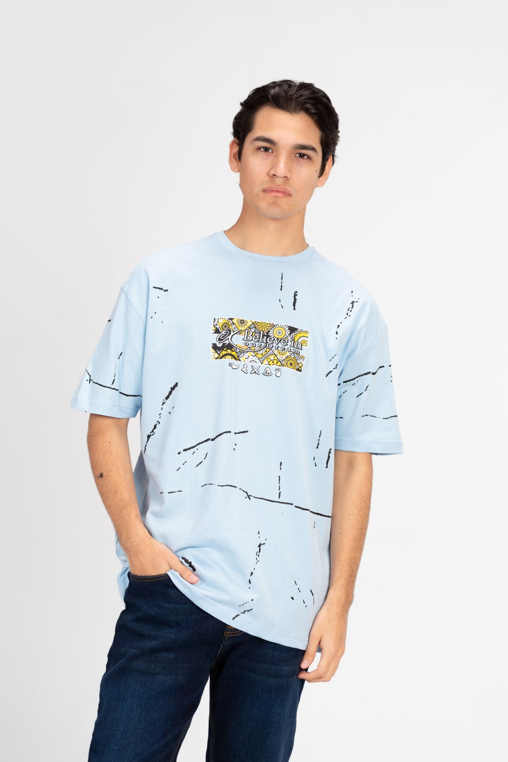 Men's Milton Oversized Printed T-Shirt