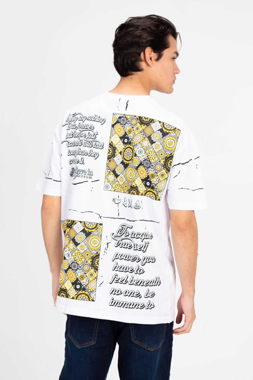 Men's Milton Oversized Printed T-Shirt