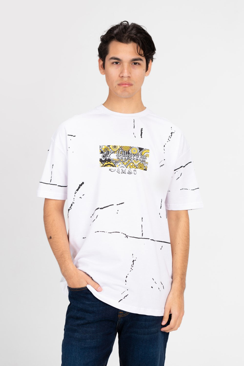 Men's Milton Oversized Printed T-Shirt