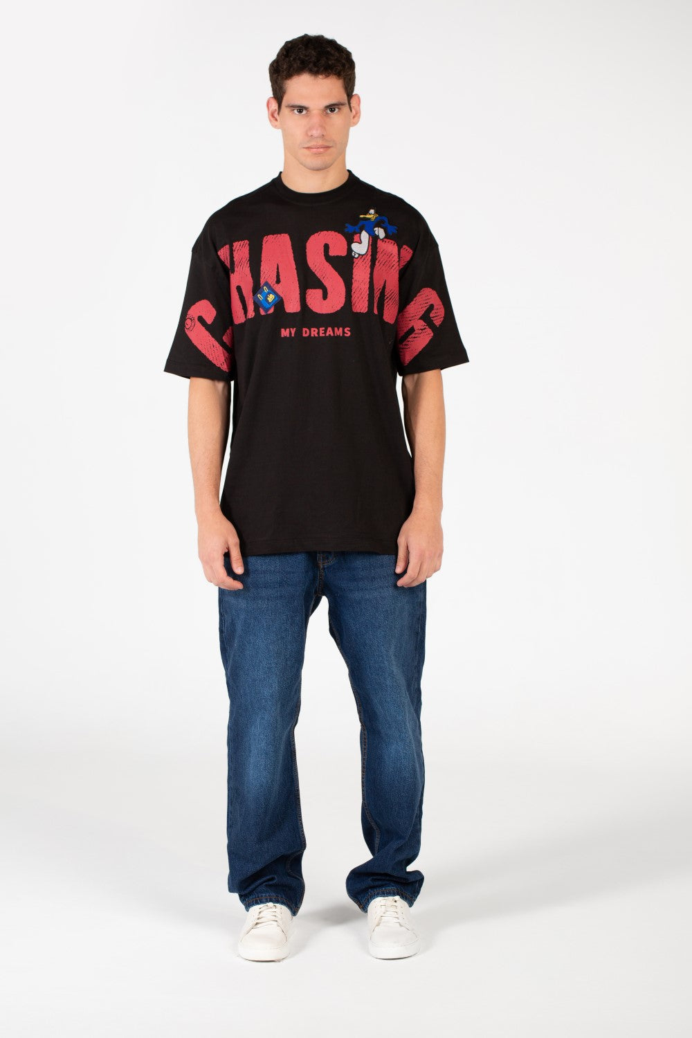 Men's Oversized Front Print T-shirt