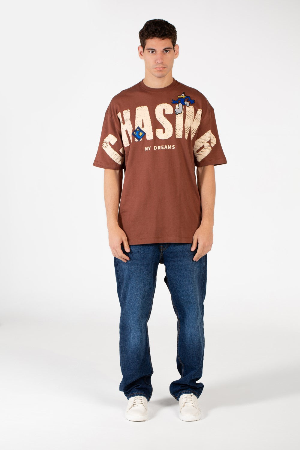 Men's Oversized Front Print T-shirt
