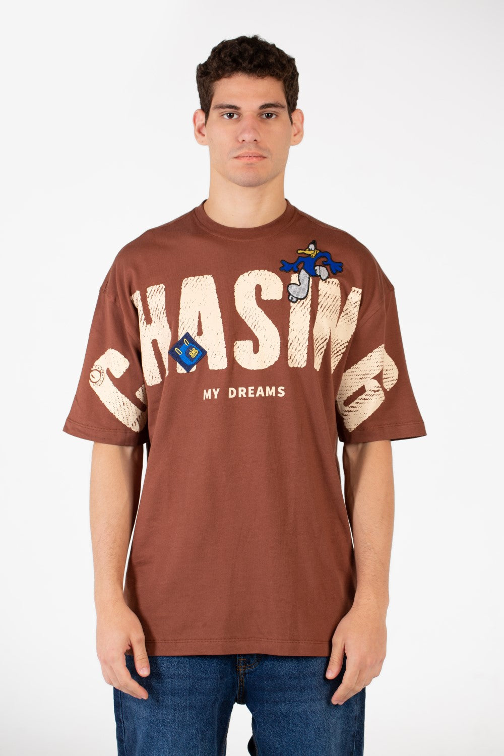 Men's Oversized Front Print T-shirt