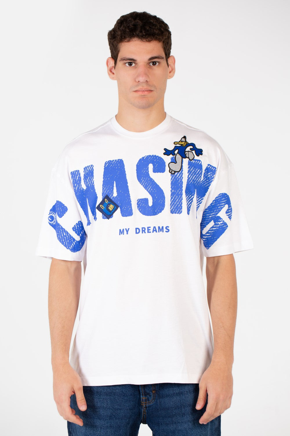 Men's Oversized Front Print T-shirt