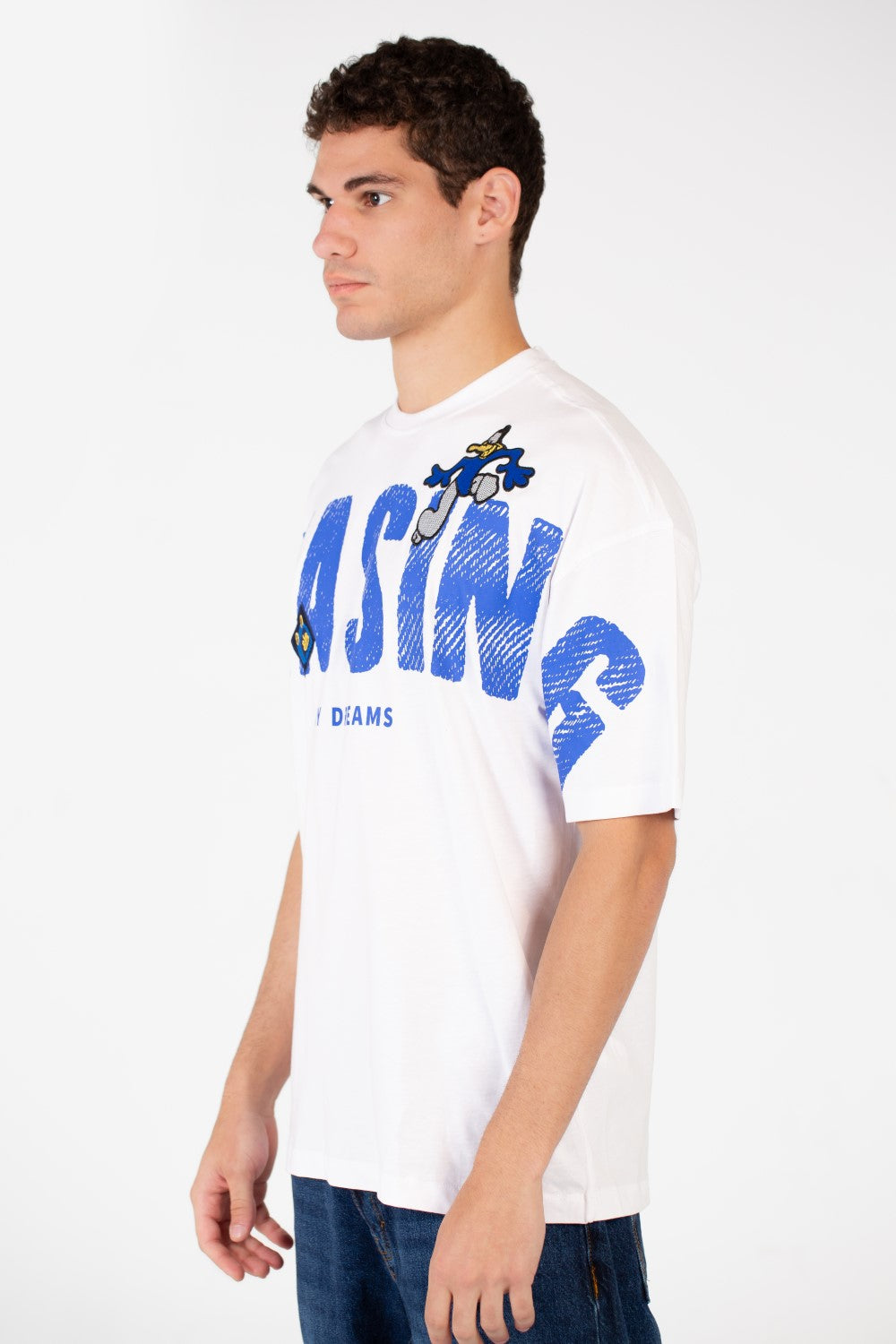 Men's Oversized Front Print T-shirt