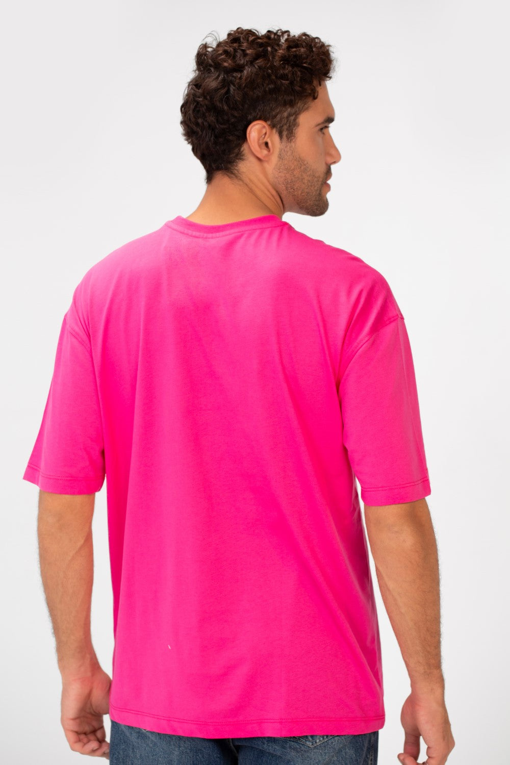 Men's Oversized Front Print Half Sleeve Round Neck Summer T-shirt