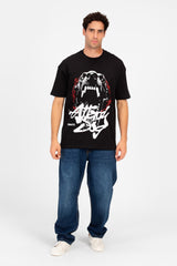 تي شيرت ميلتون رجالي عالي الجودة بقصة عادية وطبعة طماطم أمامية