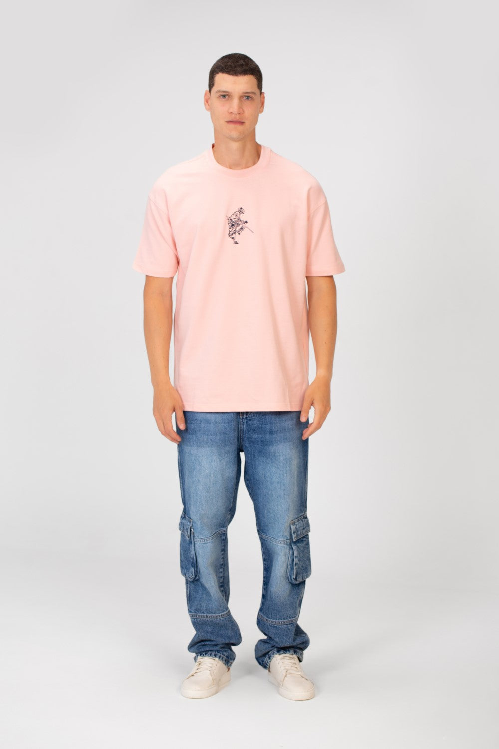 تي شيرت رجالي صيفي مطبوع عليه ميلتون برقبة دائرية وأكمام نصفية وقصّة عادية