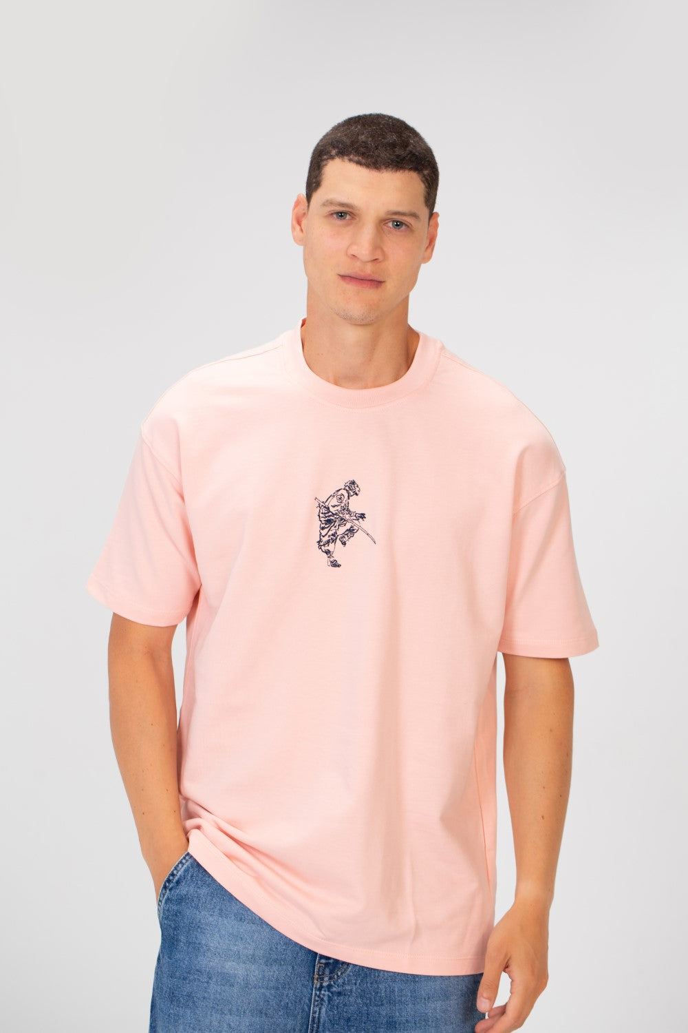 تي شيرت رجالي صيفي مطبوع عليه ميلتون برقبة دائرية وأكمام نصفية وقصّة عادية