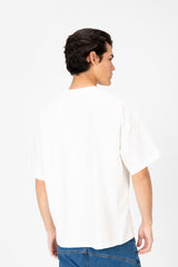 Men's Oversized Crew Neck Printed T-Shirt